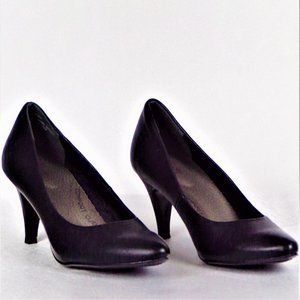 JELLYPOP size 7M GALLERY black high-heel pumps cushioned insoles & arch supports